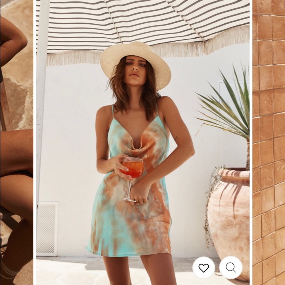 Ventura mini tye dye slip dress! Size small!